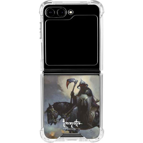 Death Dealer on Horseback by Frazetta Galaxy Z Flip6 Clear Case
